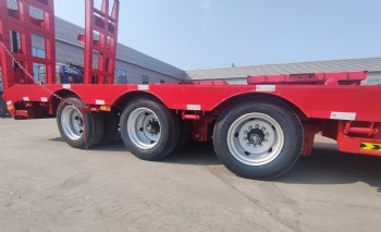 3 axle low bed semi trailer