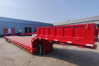 3 axle low bed semi trailer