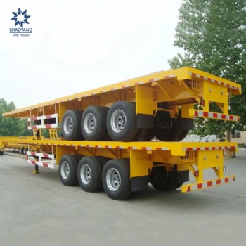 3 AXLES 40 FT CONTAINER FLATBED SEMI TRAILER