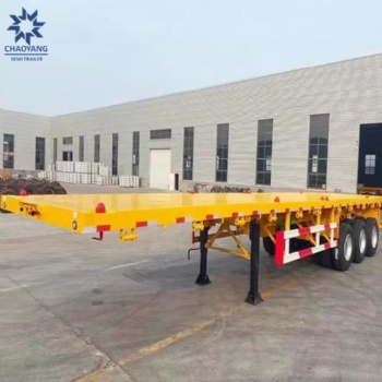 3 Axle Container Flatbed Semi Trailer