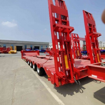 100T 5 Axle Low Bed Semi Trailer