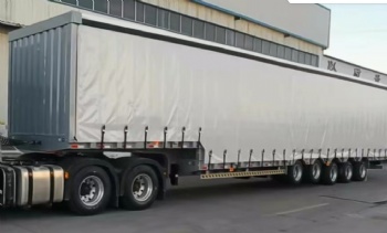 5 axle curtain side semi trailer