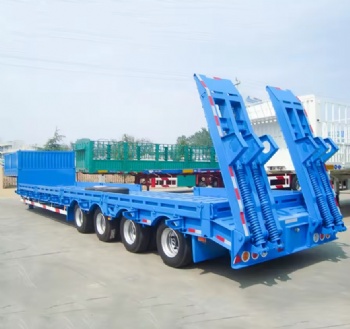 4 axle lowbed semi trailer