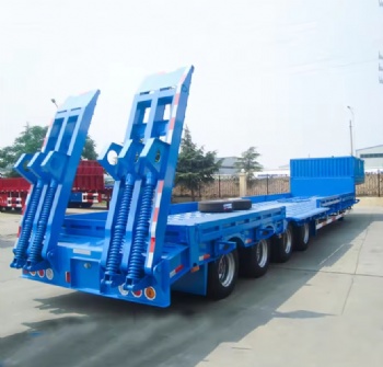 4 axle lowbed semi trailer