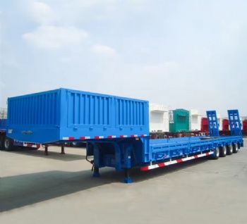 4 axle lowbed semi trailer