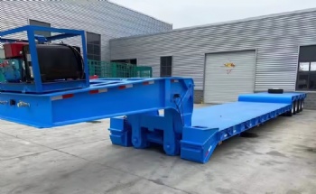 4 Axle Gooseneck Detachable Lowbed Trailer