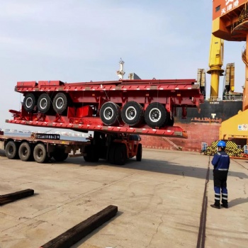 60T Flatbed Trailer will be sent to Nigeria